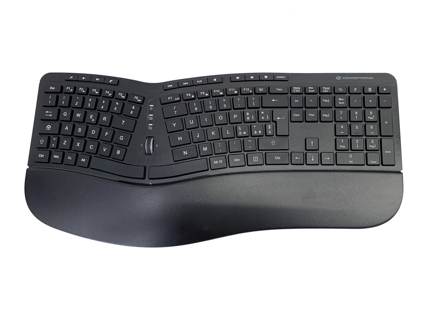 Conceptronic ORAZIO02IT - Volle Größe (100%) - Kabellos - RF Wireless - QWERTY - Schwarz - Maus enthalten - Tastatur
