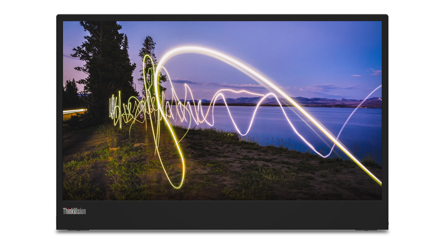 Lenovo ThinkVision M15 - 39,6 cm (15.6") - 1920 x 1080 Pixel - Full HD - LED - 14 ms - Schwarz - Monitor