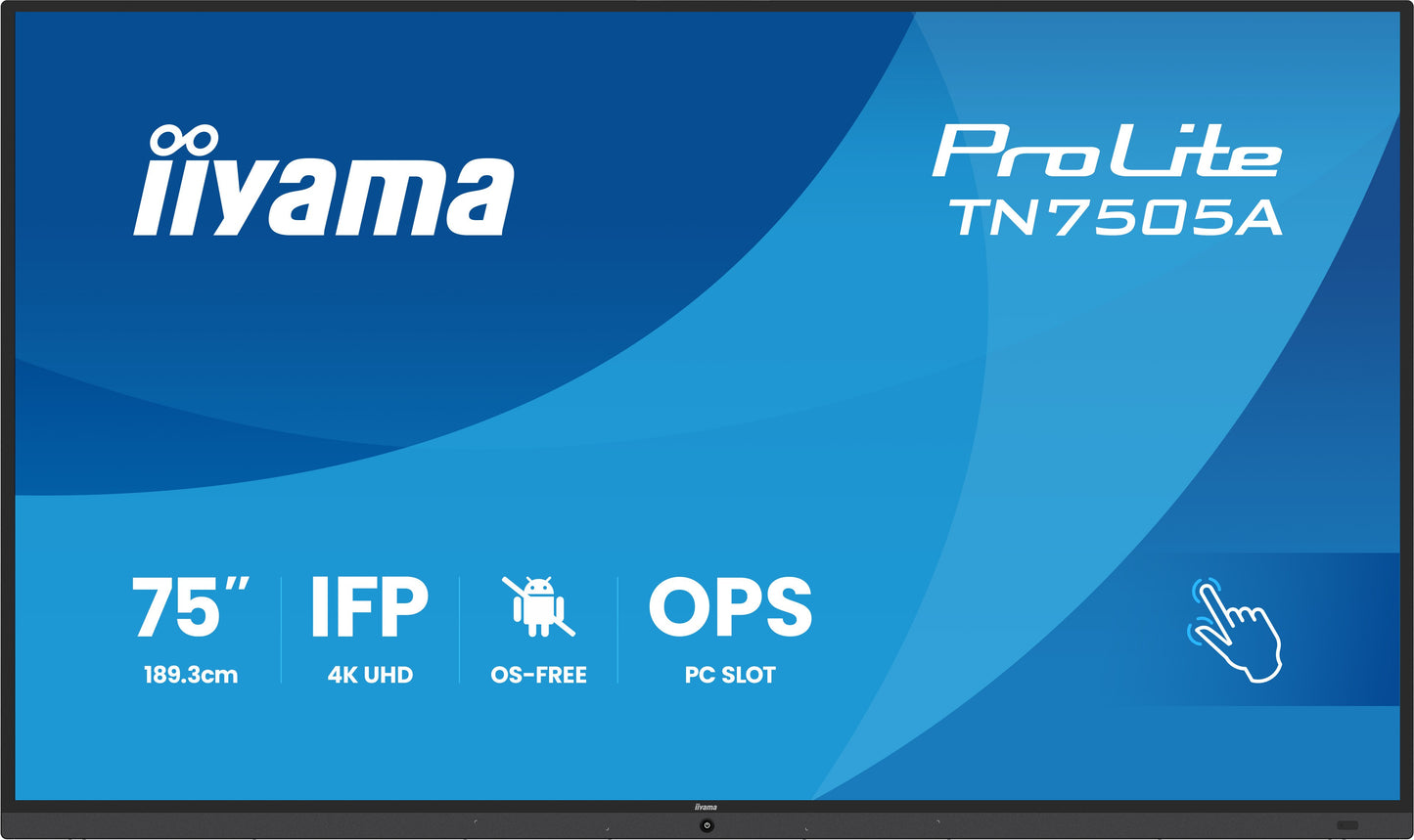 Iiyama 75" TN7505A - B1AG Multi - Touch 2xHDMI+DP+USB - C - 189,3 cm - Monitor