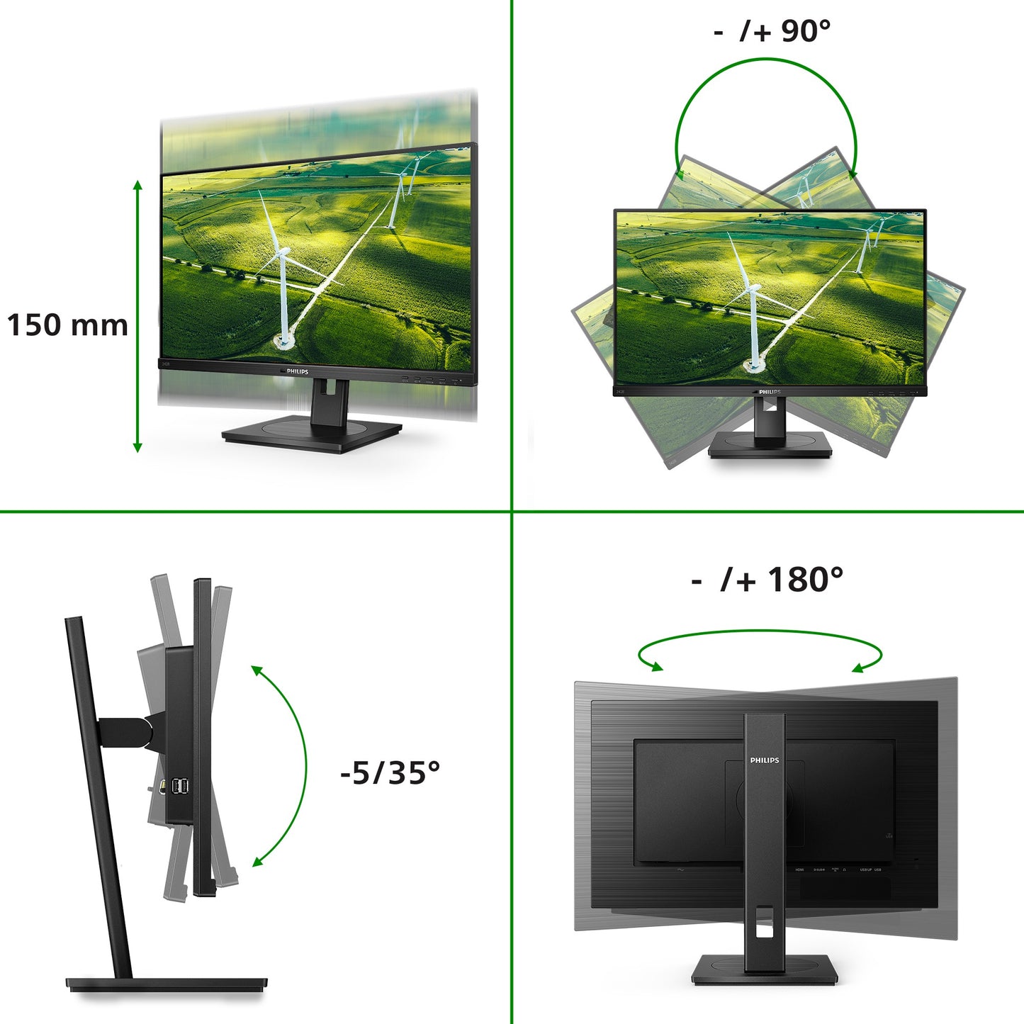 Philips B Line 272B1G/00 - 68,6 cm (27") - 1920 x 1080 Pixel - Full HD - LED - 4 ms - Schwarz - Monitor