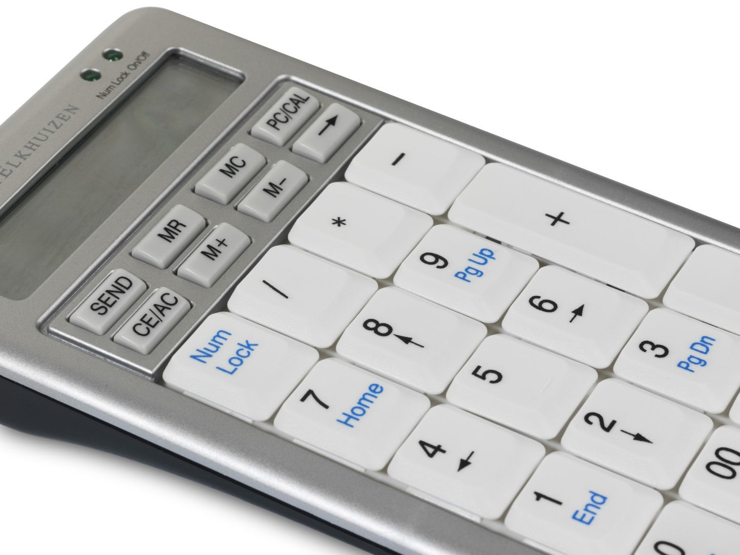 Bakker S - board 840 Numeric Keyboard - USB - PC - 1,2 m - Hellgrau - Weiß - Tastatur