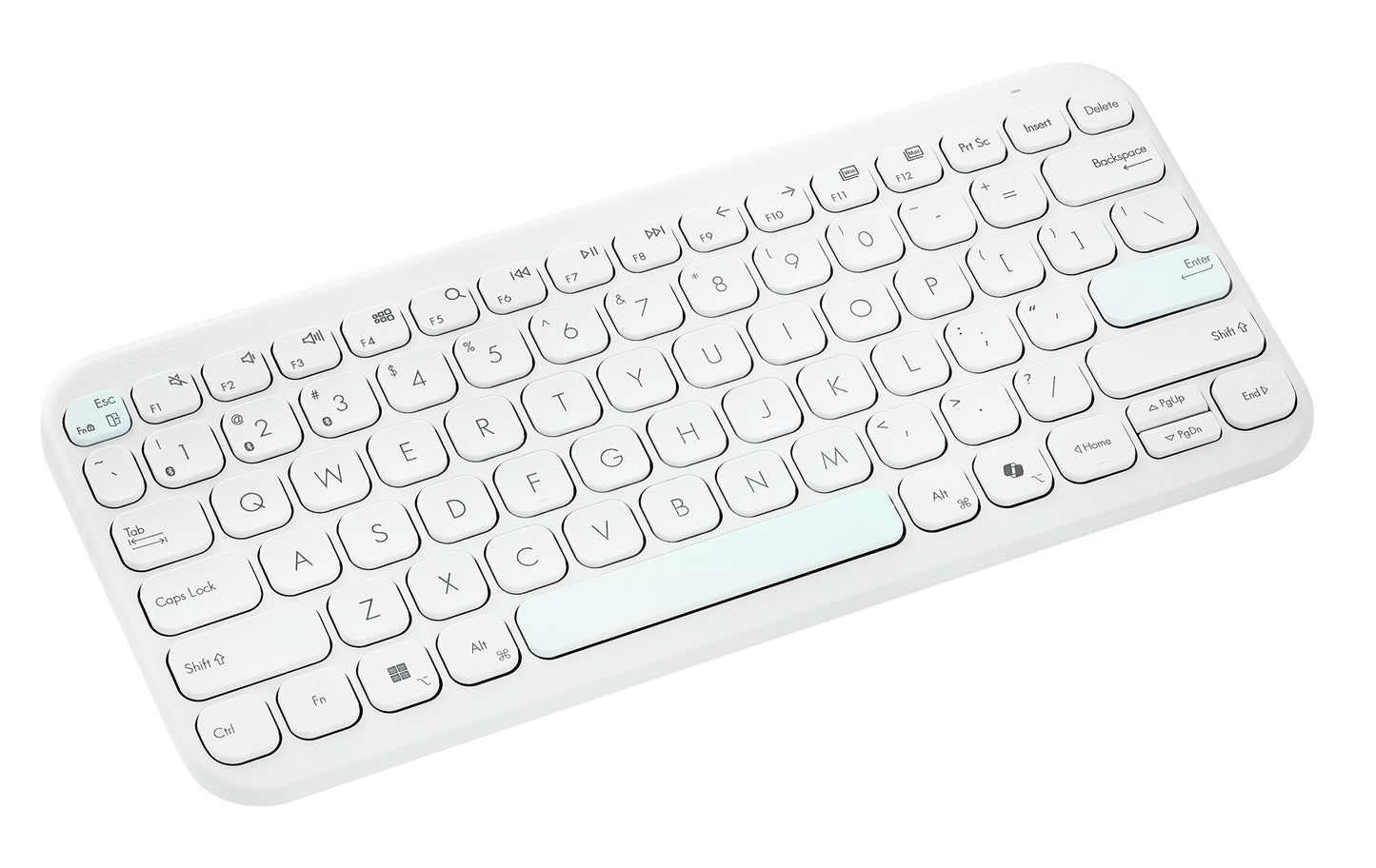 ASUS Marshmallow Tastatur Kw100 weiß - 84 Tasten - Tastatur