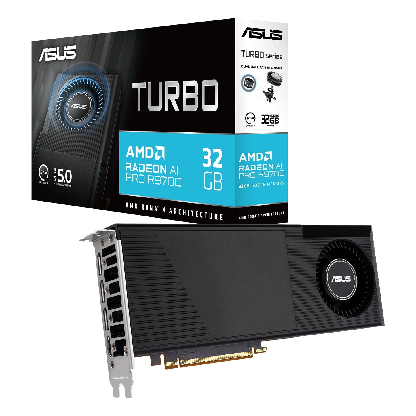 ASUS Turbo Radeon Ai Pro R9700 - PCI - Express - Grafikkarte