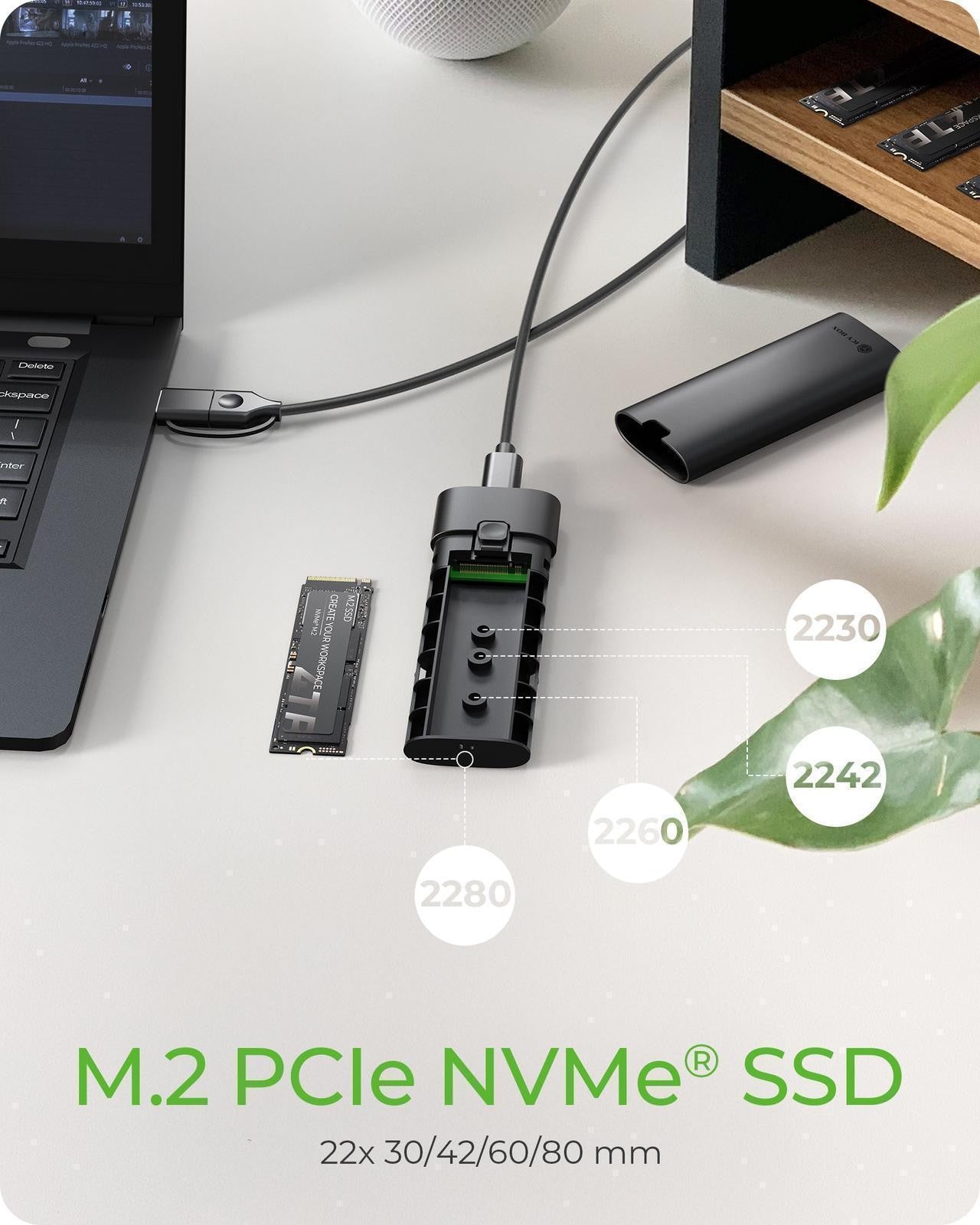 ICY BOX Geh. Spade Case 1806 NVMe M.2 USB 3.2 Gen 2 Type - C - USB 3.0 - Gehäuse