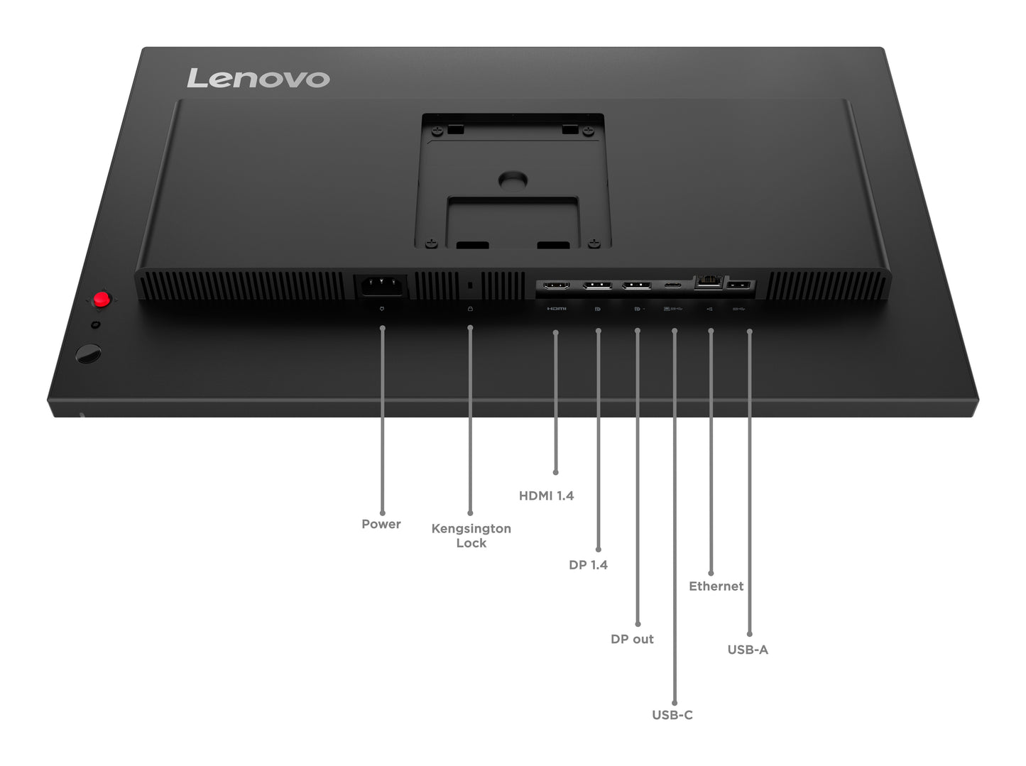 Lenovo ThinkVision T24 60,5 cm/23,8" 60,5 cm/23,8" Flachbildschirm (TFT/LCD) - 1.920x1.080 IPS - Monitor