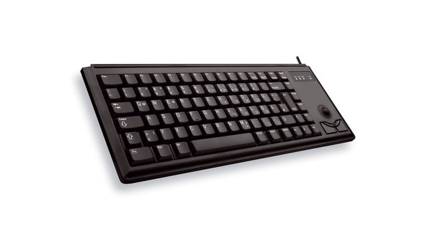 Cherry Slim Line Compact - Keyboard G84 - 4400 - 84 Tasten QWERTZ - Schwarz - Tastatur
