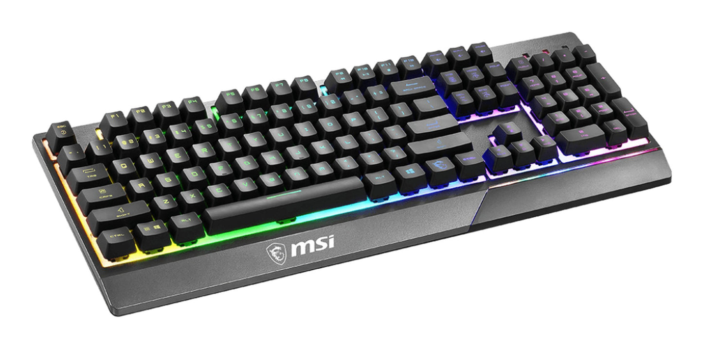 MSI S11 - 04DE601 - CLA - Kabelgebunden - USB - Mechanischer Switch - QWERTZ - RGB - LED - Schwarz - Tastatur