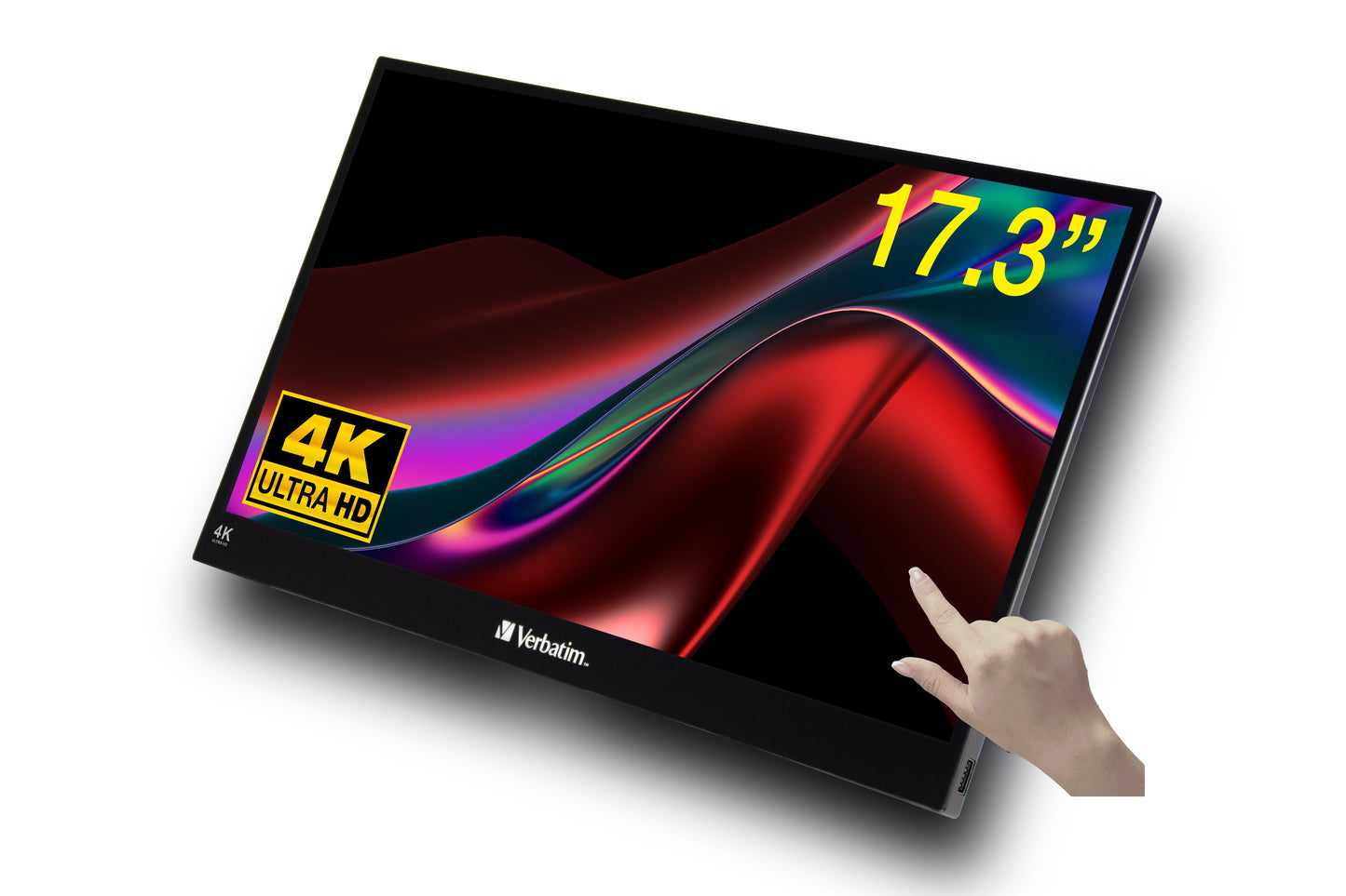 Verbatim PMT - 17 - 4k Portable Touchscreen Monitor 1 - 43,9 cm - Monitor