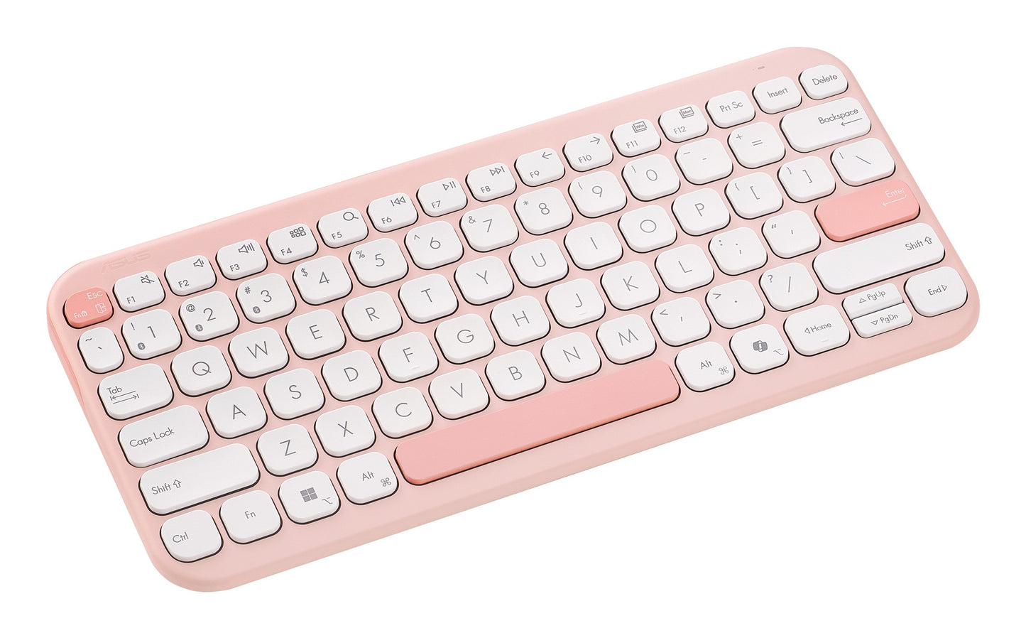 ASUS Marshmallow Tastatur Kw100 pink - 84 Tasten - Tastatur