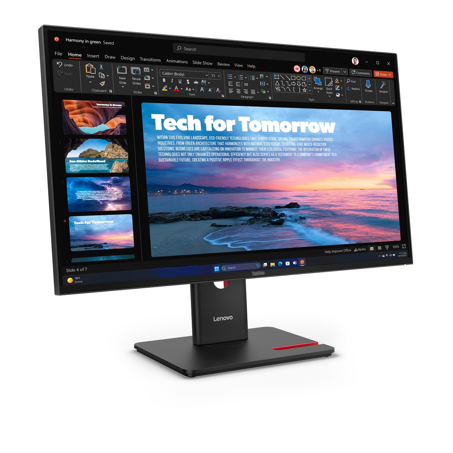 Lenovo ThinkVision T27 68,6 cm/27" 68,6 cm/27" Flachbildschirm (TFT/LCD) - 2.560x1.440 IPS - Monitor