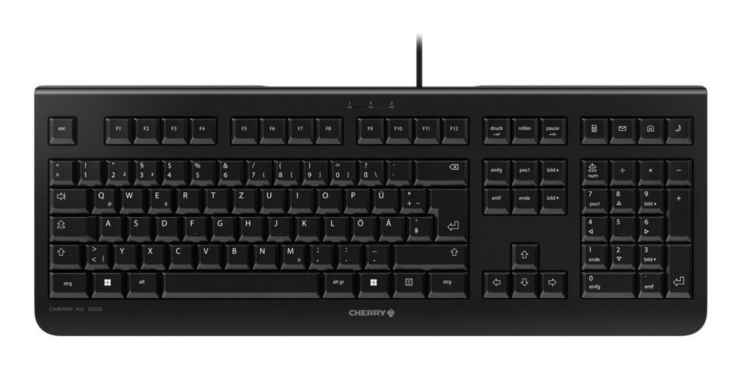 Cherry KC 1000 - AZERTY - Schwarz - Tastatur