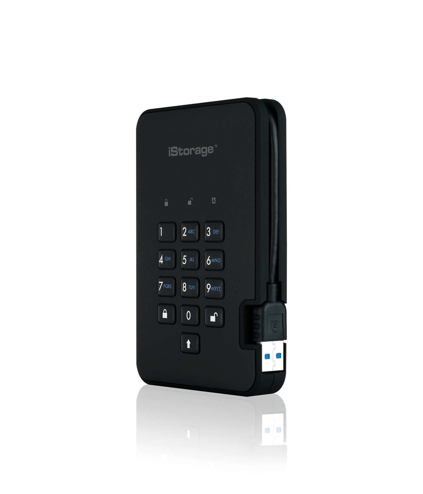 iStorage diskAshur2 256 - bit 2TB USB 3.2 secure encrypted hard drive - Black IS - DA2 - 256 - 2000 - B - 2 TB - 3.2 Gen 1 (3.1 Gen 1) - 5400 RPM - Schwarz - Festplatte
