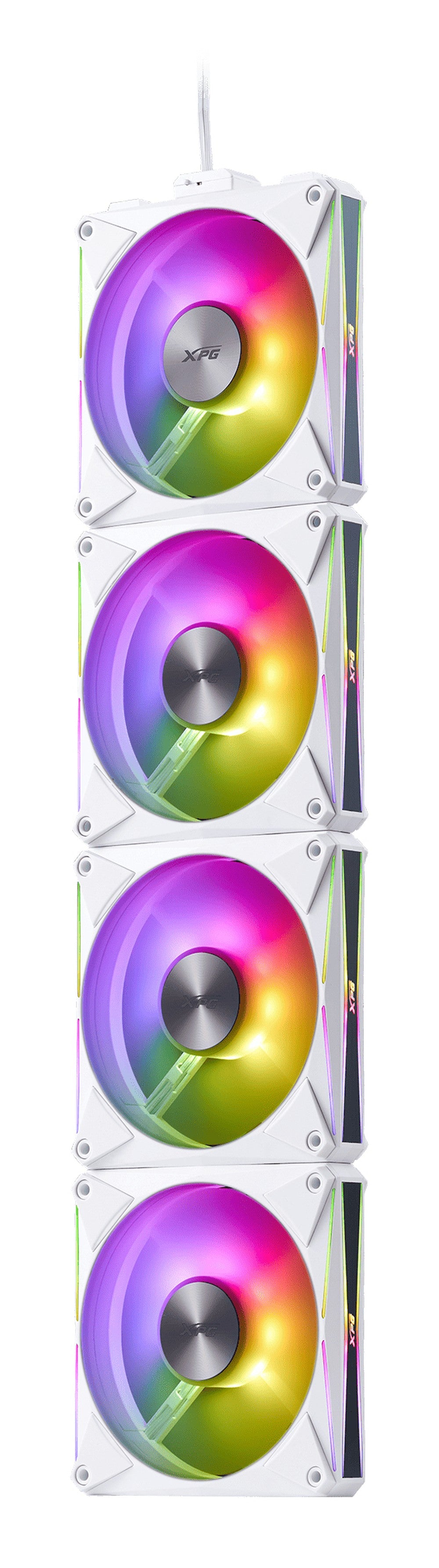 XPG Lüfter Hurricane MAG 120 120mm ARGB PWM Fan 4er Pack WH retail - 23,36 dB - 2.000 rpm - Kühler