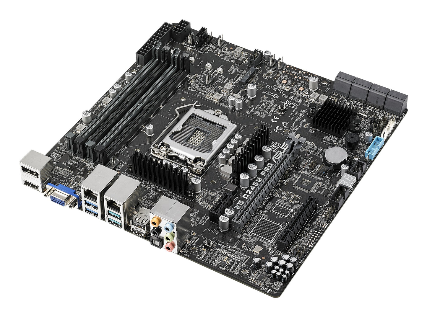 ASUS WS C246M PRO - Intel - LGA 1151 (Socket H4) - Intel® Celeron® - Intel® Core™ i3 - Intel® Core™ i5 - Intel® Core™ i7 - Intel® Pentium® - Intel® Xeon® - LGA 1151 (Socket H4) - DDR4 - SDRAM - 64 GB - Mainboard