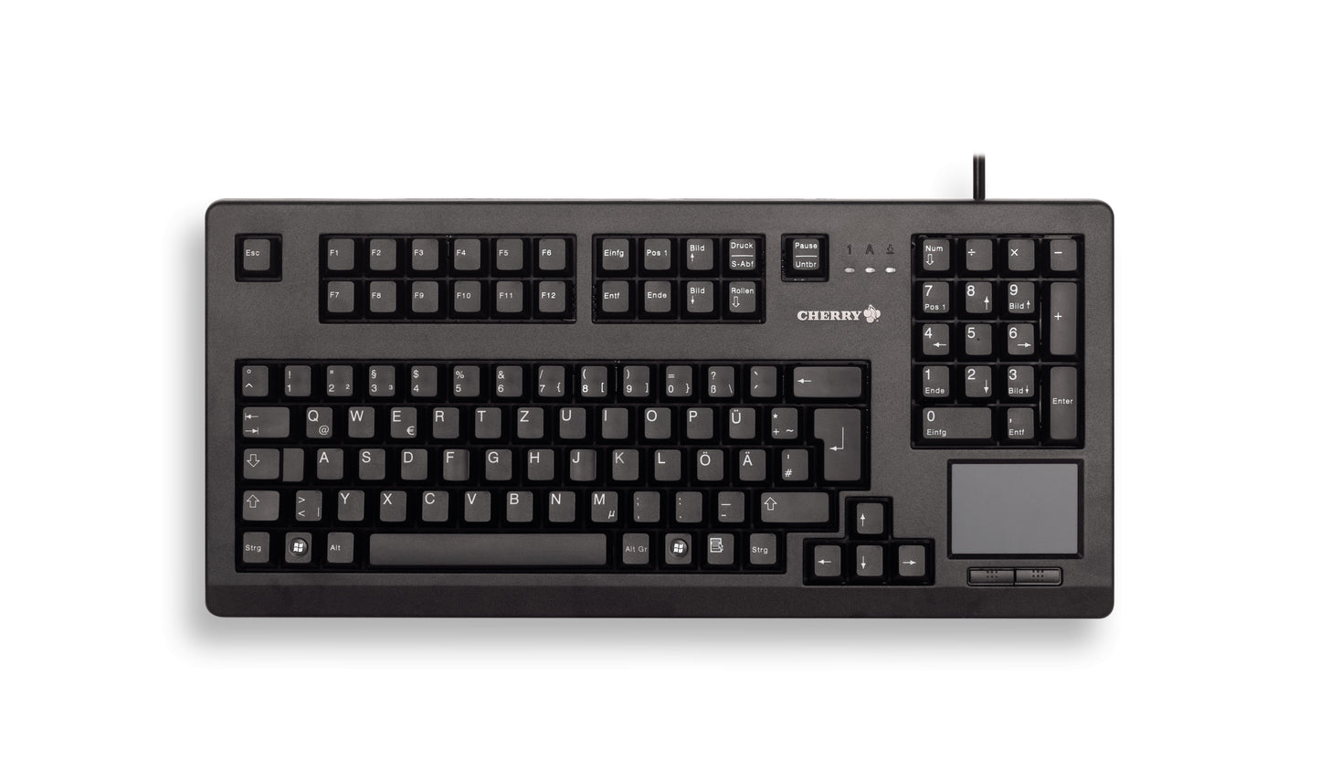 Cherry Advanced Performance Line TouchBoard G80 - 11900 - 1.000 dpi - 105 Tasten QWERTZ - Schwarz - Tastatur