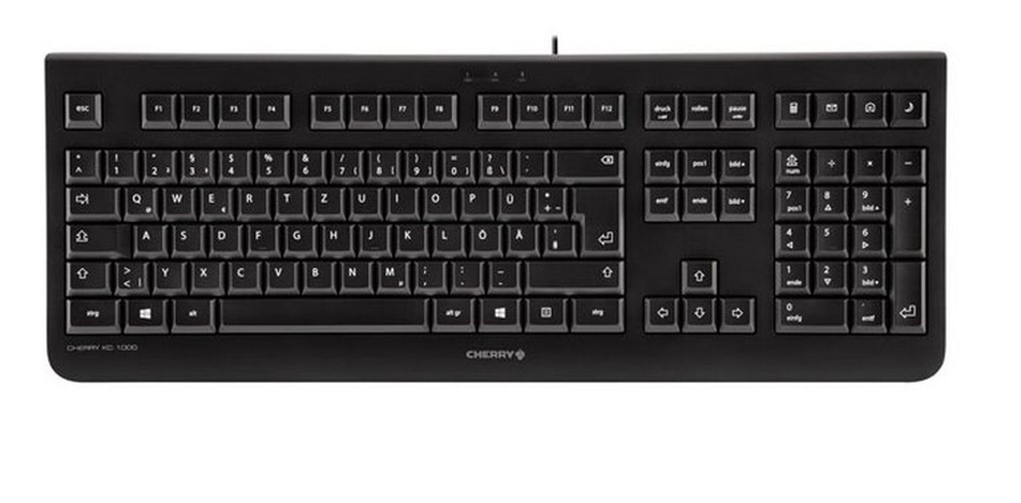 Cherry KC 1000 - QWERTY - Schwarz - Tastatur