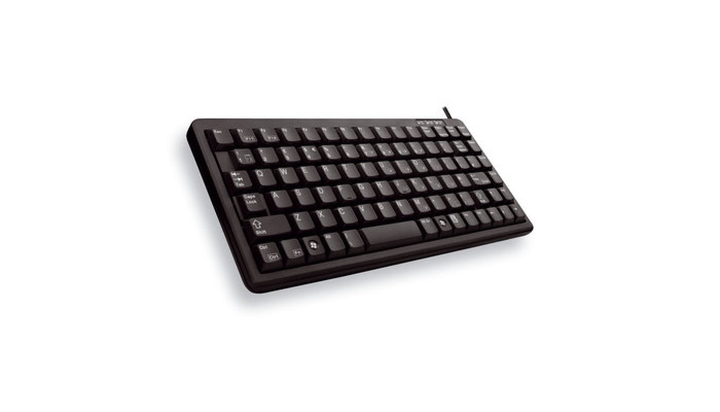 Cherry Slim Line Compact - Keyboard G84 - 4100 - Laser - 86 Tasten QWERTZ - Schwarz - Tastatur
