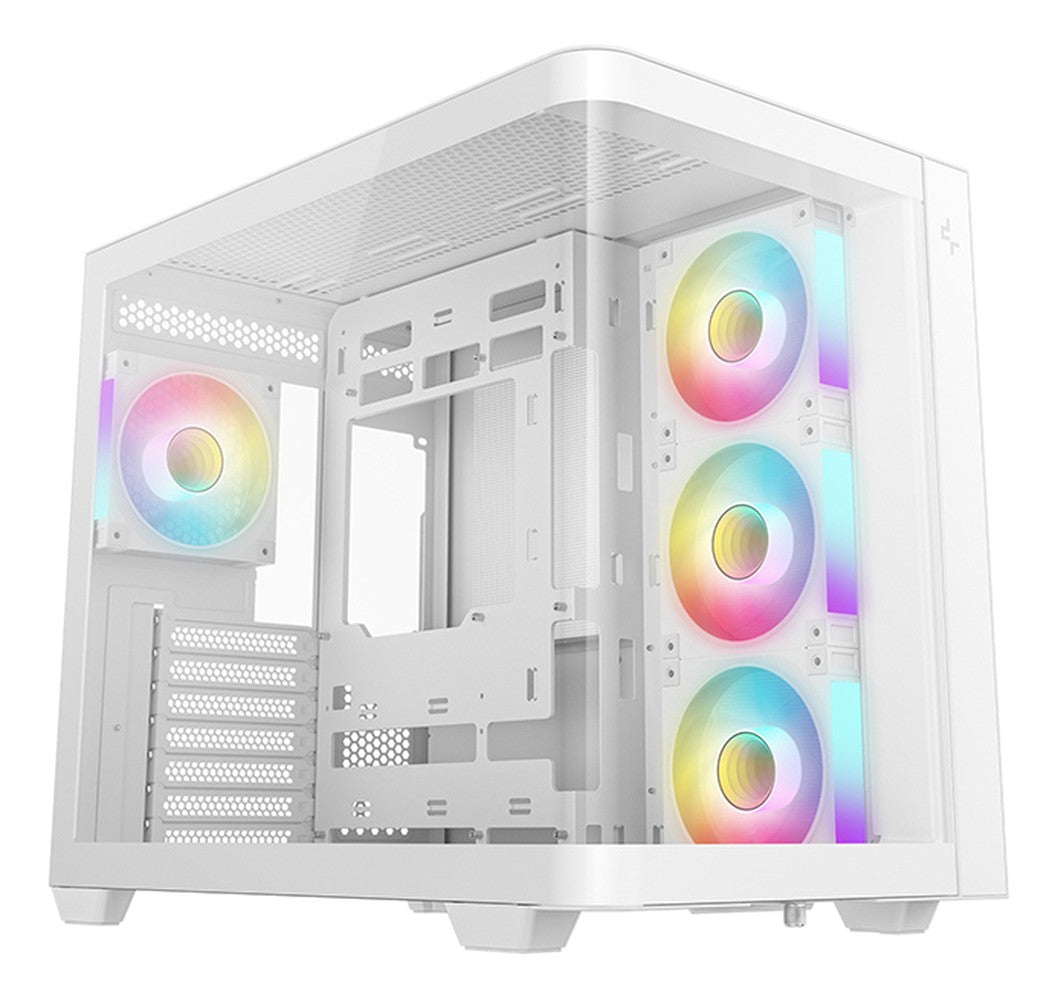Deepcool CG530U 4F WH ATX Curved Glass Panoramic Case White - ATX - Gehäuse