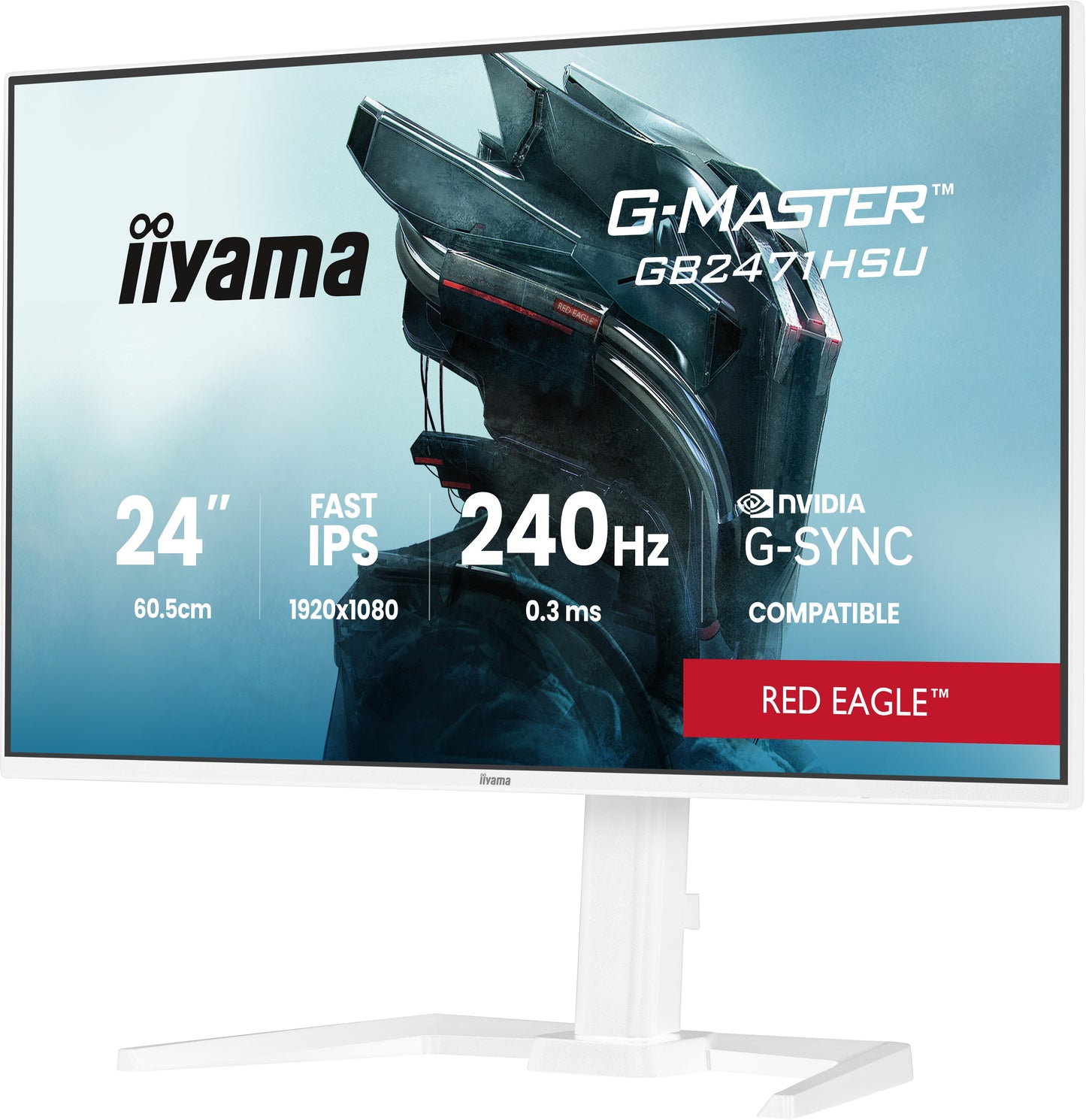 Iiyama GB2471HSU - W1 24" FHD IPS - 60,5 cm - Monitor