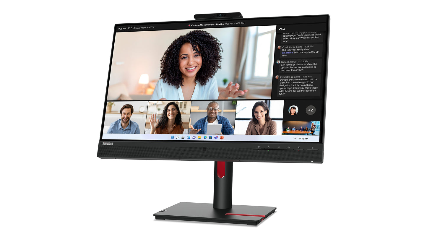 Lenovo ThinkVision T24 60,5 cm/23,8" Flachbildschirm (TFT/LCD) - 1.920x1.080 IPS - Monitor
