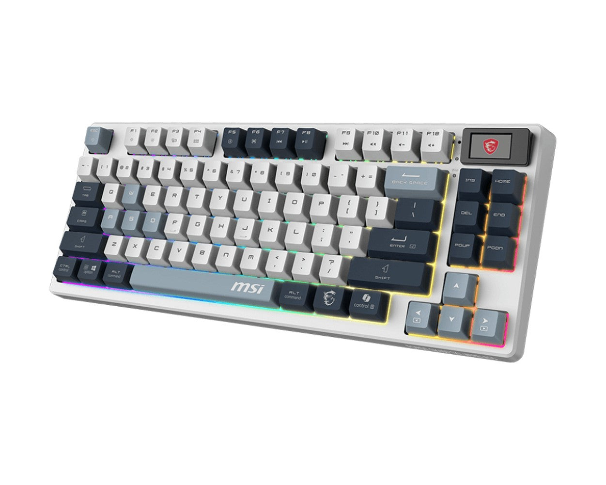 MSI Forge GK600 TKL W Sky Gaming Keyboard Wireless - QWERTZ - Tastatur