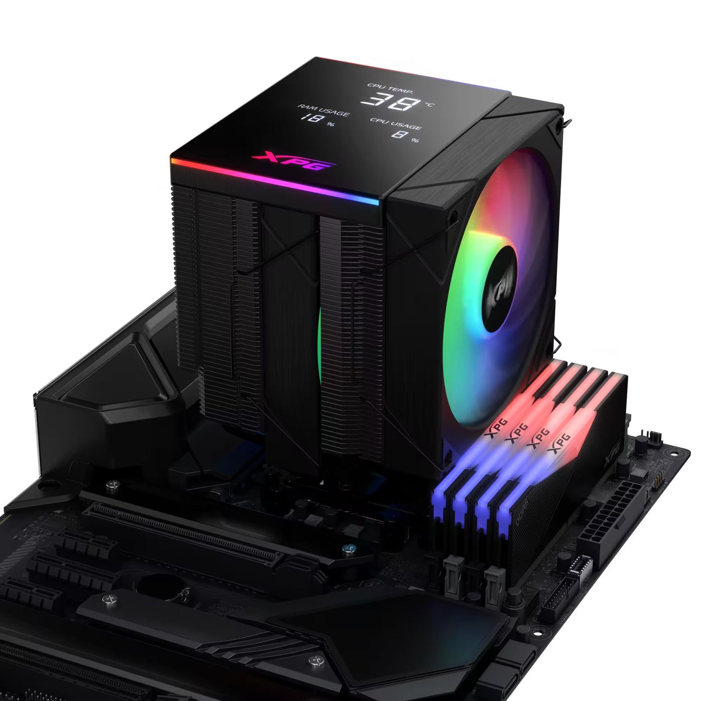 XPG Lüfter Maestro Plus 62DA 120mm ARGB Fan schwarz retail - CPU - AMD Sockel AM3 (Ph. II/Ath. II) - Kühler