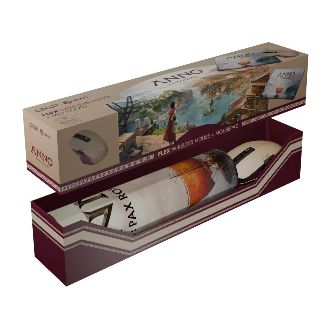 Pixminds X UBISOFT Anno 117 Bundle Flex Pro - Air Mouse+ Mousepad - Maus