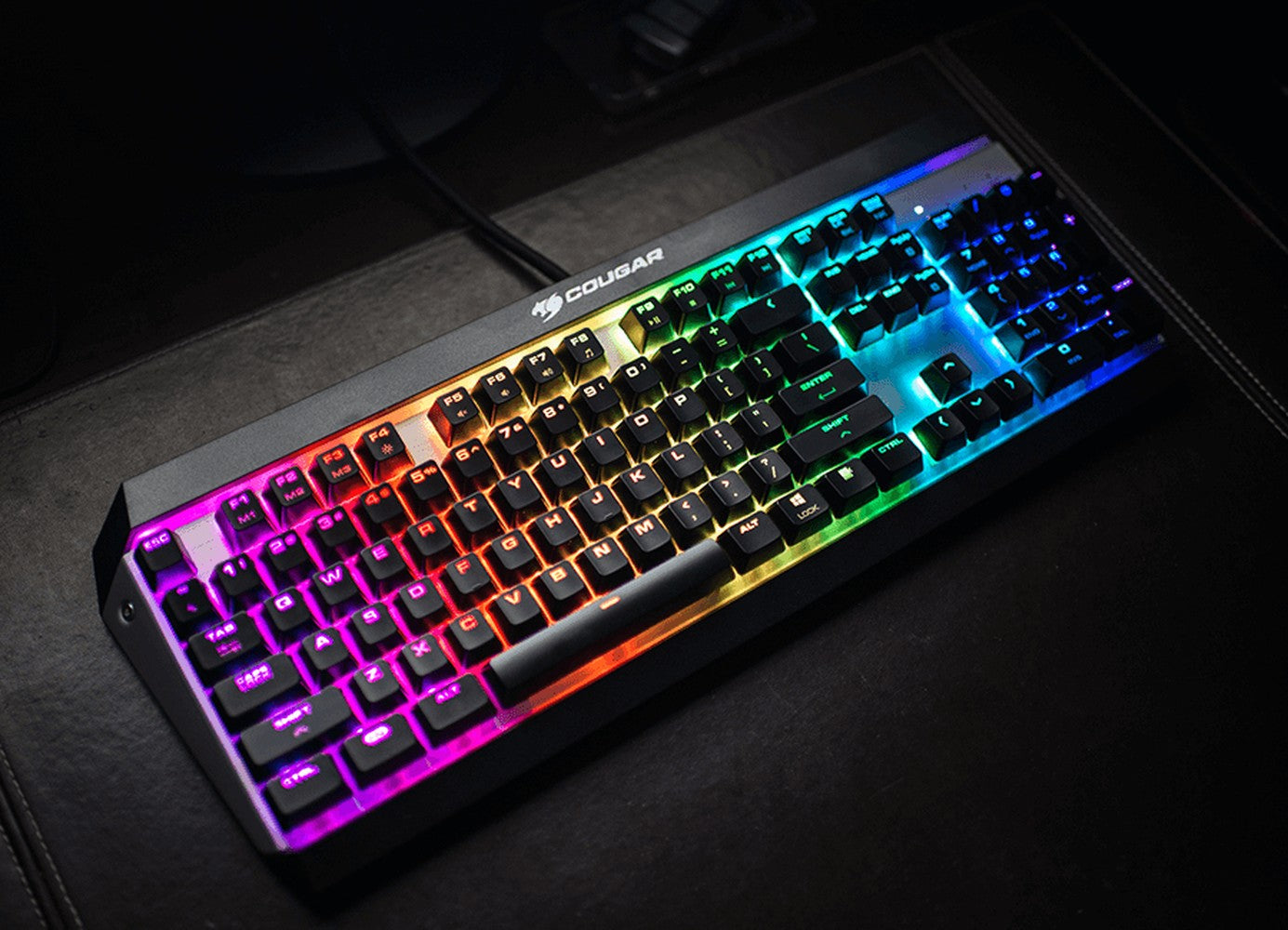 Cougar Gaming Tastatur Attack X3 RGB Mech. Cherry MX silber - QWERTY - Tastatur
