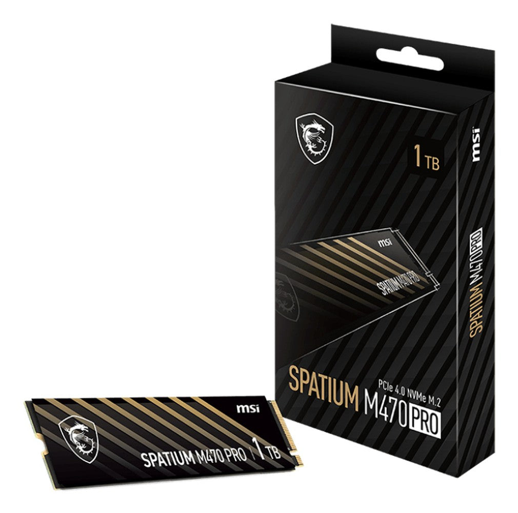 MSI SPATIUM M470 PRO - 1 TB - intern - M.2 2280 - PCIe 4.0 x4 (NVMe) - SSD