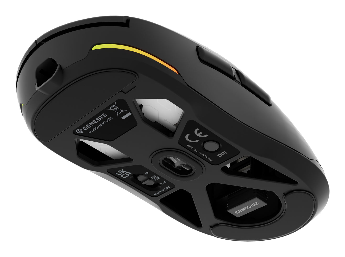 natec Gaming Maus ZIRCON 660 PRO kabellos schwarz - 26.000 dpi - Maus