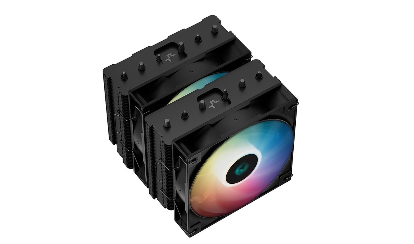 Deepcool AG620 BK ARGB - Luftkühlung - 12 cm - 300 RPM - 1850 RPM - Schwarz - Weiß - Kühler