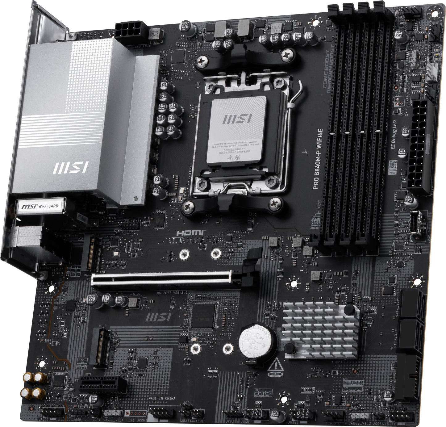 MSI PRO B840M - P WIFI6E - mATX - Mainboard