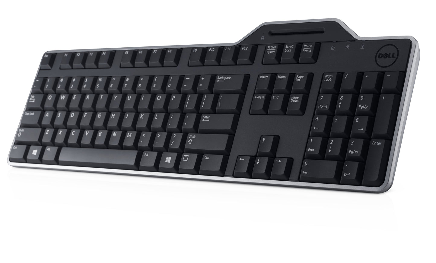 Dell Pro - Smartcard – KB813 - US international (QWERTY) - Volle Größe (100%) - Kabelgebunden - USB - QWERTY - Schwarz - Tastatur