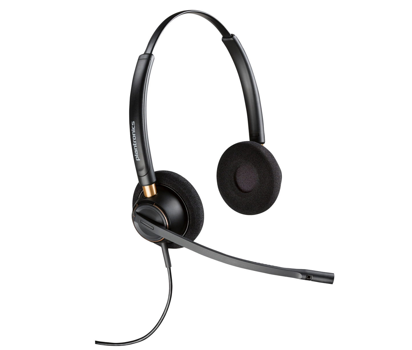 Poly HP Poly EncorePro 520 Binaurales Headset + Quick Disconnect - Kabelgebunden - Anrufe/Musik - 20 - 10000 Hz - 74 g - Kopfhörer - Schwarz - Headset