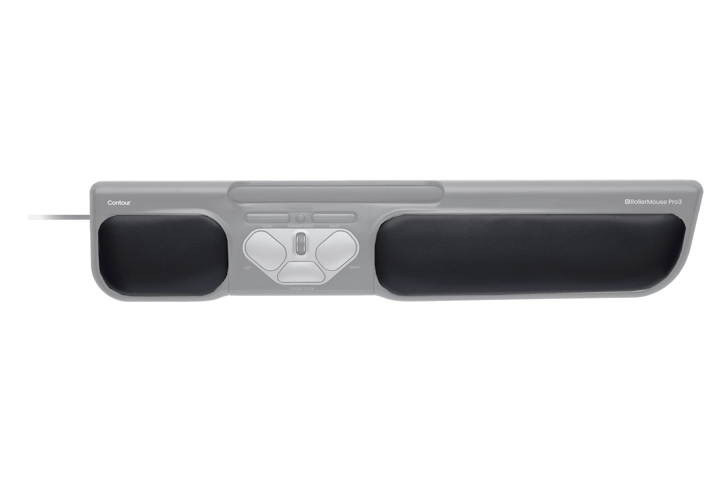 Contour Design Wrist Rest set for RollerMouse Pro3 Long+Short - Schwarz - China - 128 g - 2 Stück(e) - 80 mm - 400 mm - Tastatur