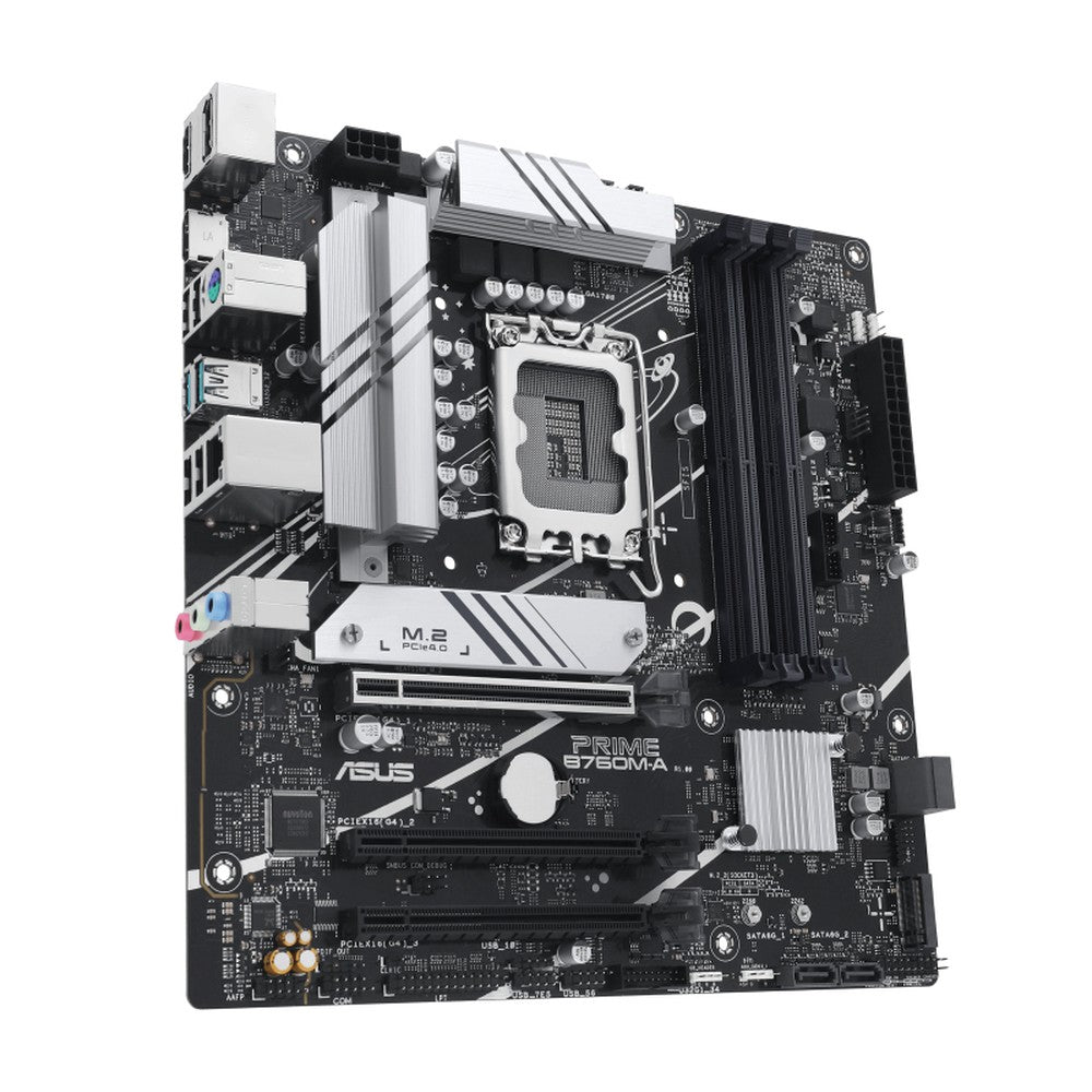 ASUS PRIME B760M - A - CSM - Intel - LGA 1700 - Intel® Celeron® - Intel® Pentium® Gold - Intel® Core™ i3 - Intel® Core™ i5 - Intel® Core™... - LGA 1700 - DDR5 - SDRAM - 128 GB - Mainboard