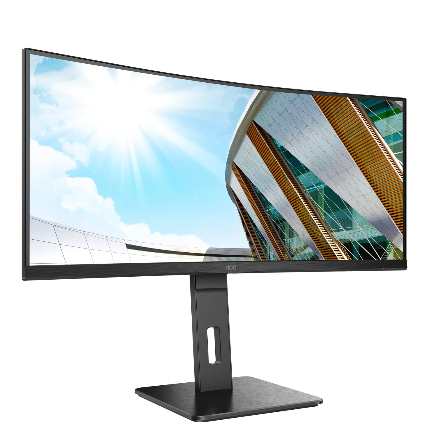 AOC P2 CU34P2A - 86,4 cm (34") - 3440 x 1440 Pixel - Quad HD - LED - 4 ms - Schwarz - Monitor