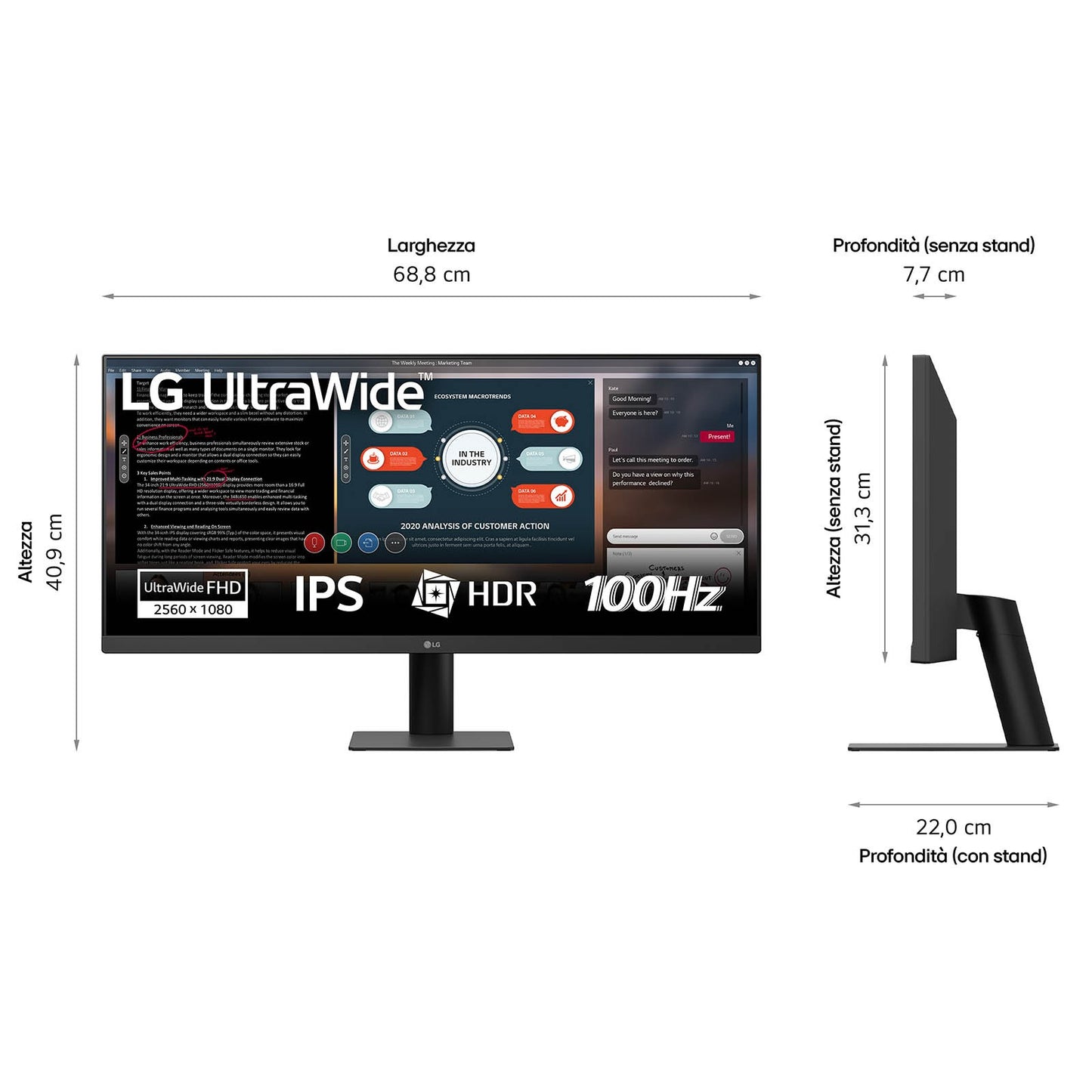 LG Monitor 29U511A - B 29U511AB 29U511A - B.AEU - 73,7 cm - Monitor