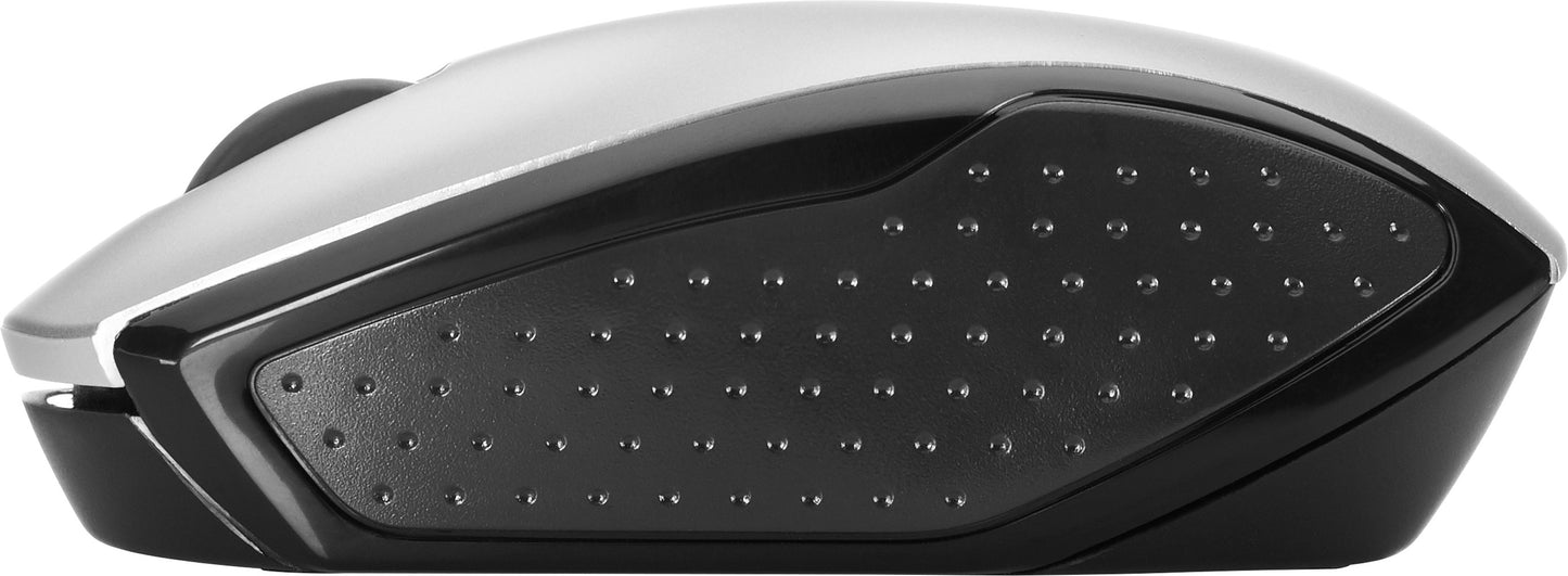 HP Wireless 200 (Pike Silver) - Beidhändig - Optisch - RF Wireless - 1000 DPI - Silber - Maus