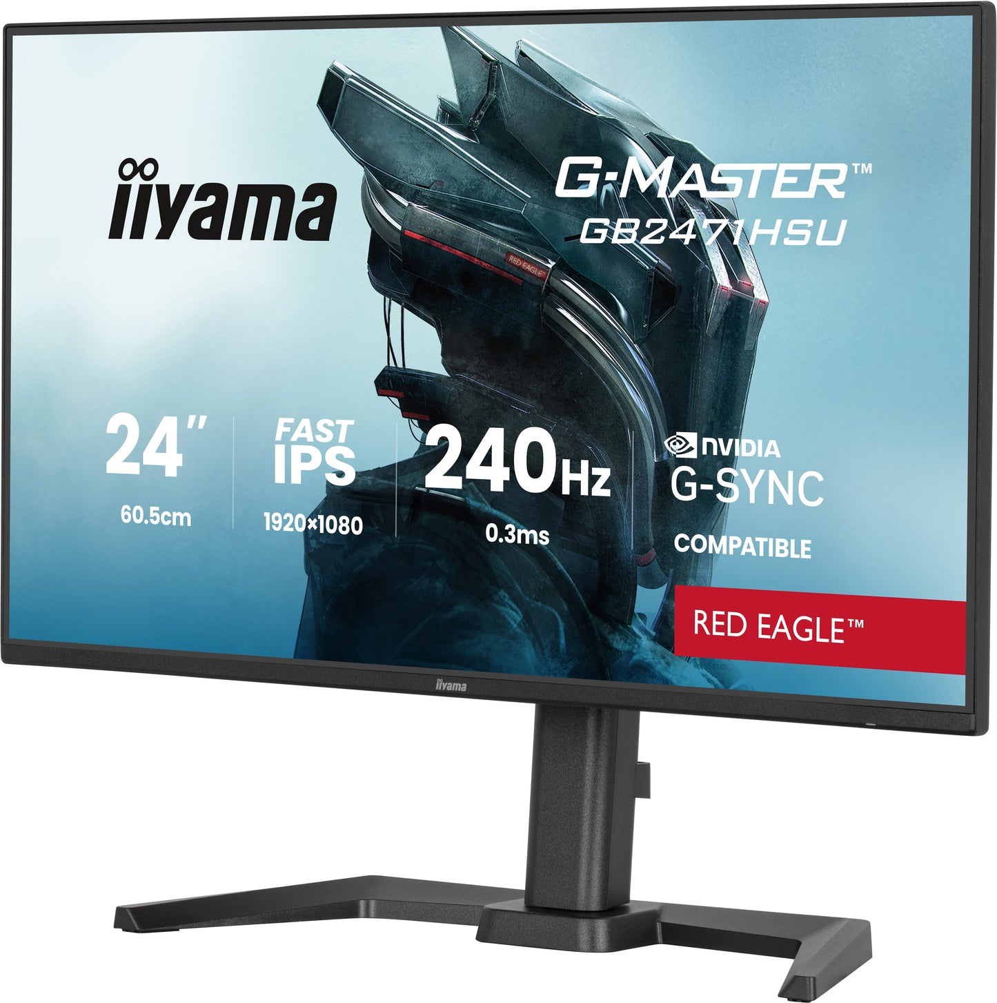 Iiyama G - Master GB2471HSU - B1 24" Fast - IP - 60,5 cm - Monitor