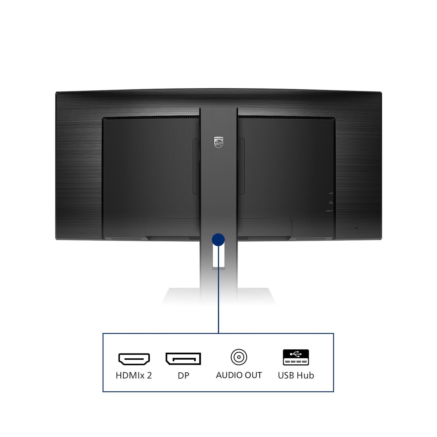 Philips B Line 345B1C/00 - 86,4 cm (34") - 3440 x 1440 Pixel - Quad HD - LCD - 4 ms - Schwarz - Monitor