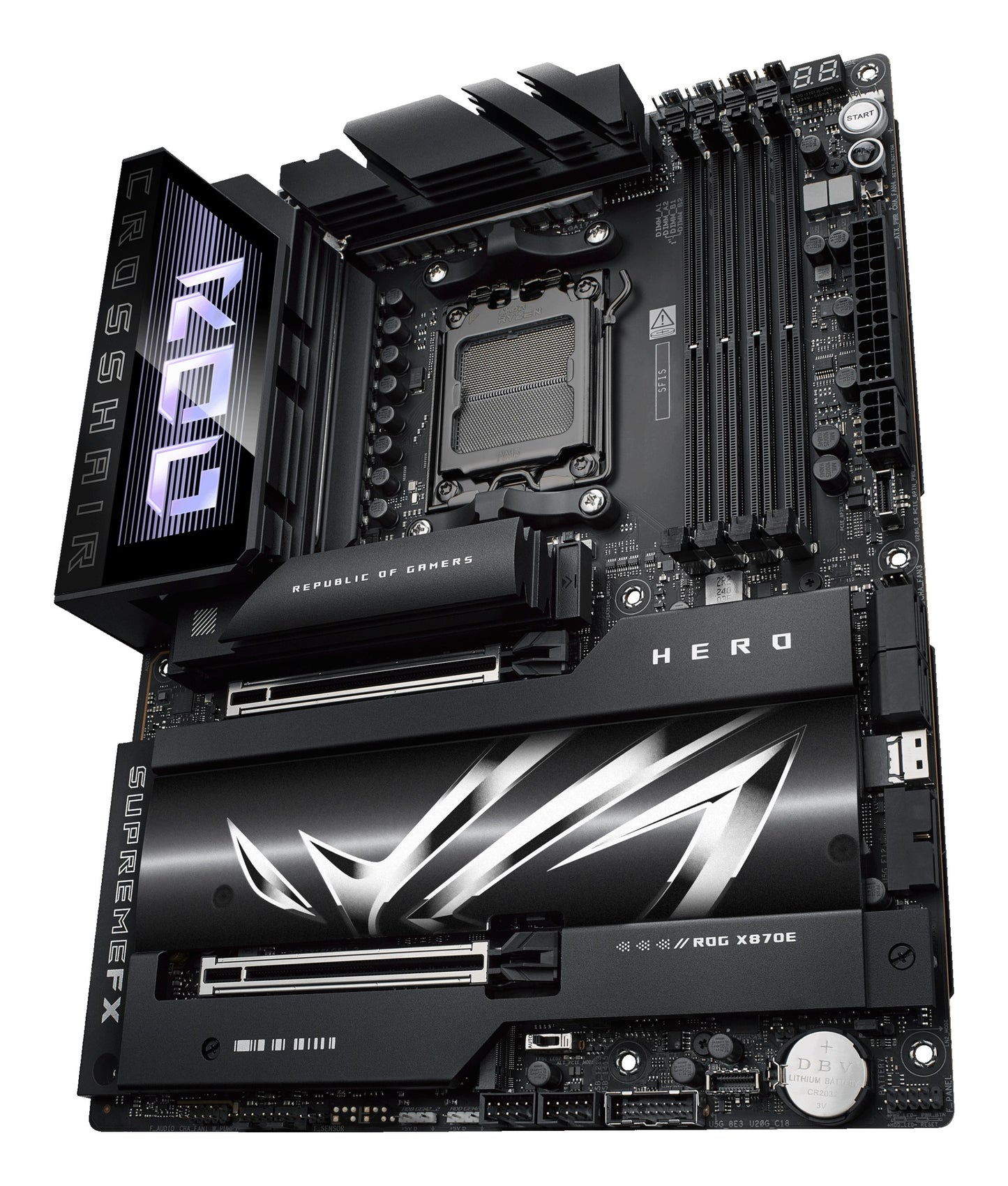ASUS ROG CROSSHAIR X870E HERO - Motherboard - ATX - Socket AM5 - AMD X870E Chips... - AMD Sockel AM5 (Ryzen Zen4) - Mainboard