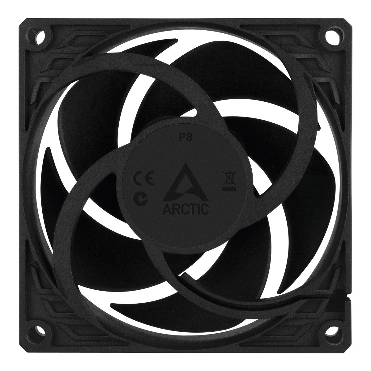 Arctic P8 - 80 mm Lüfter optimiert für statischen Druck - Ventilator - 8 cm - 3000 RPM - 0,3 Sone - 23,4 cfm - 39,76 m³/h - Kühler
