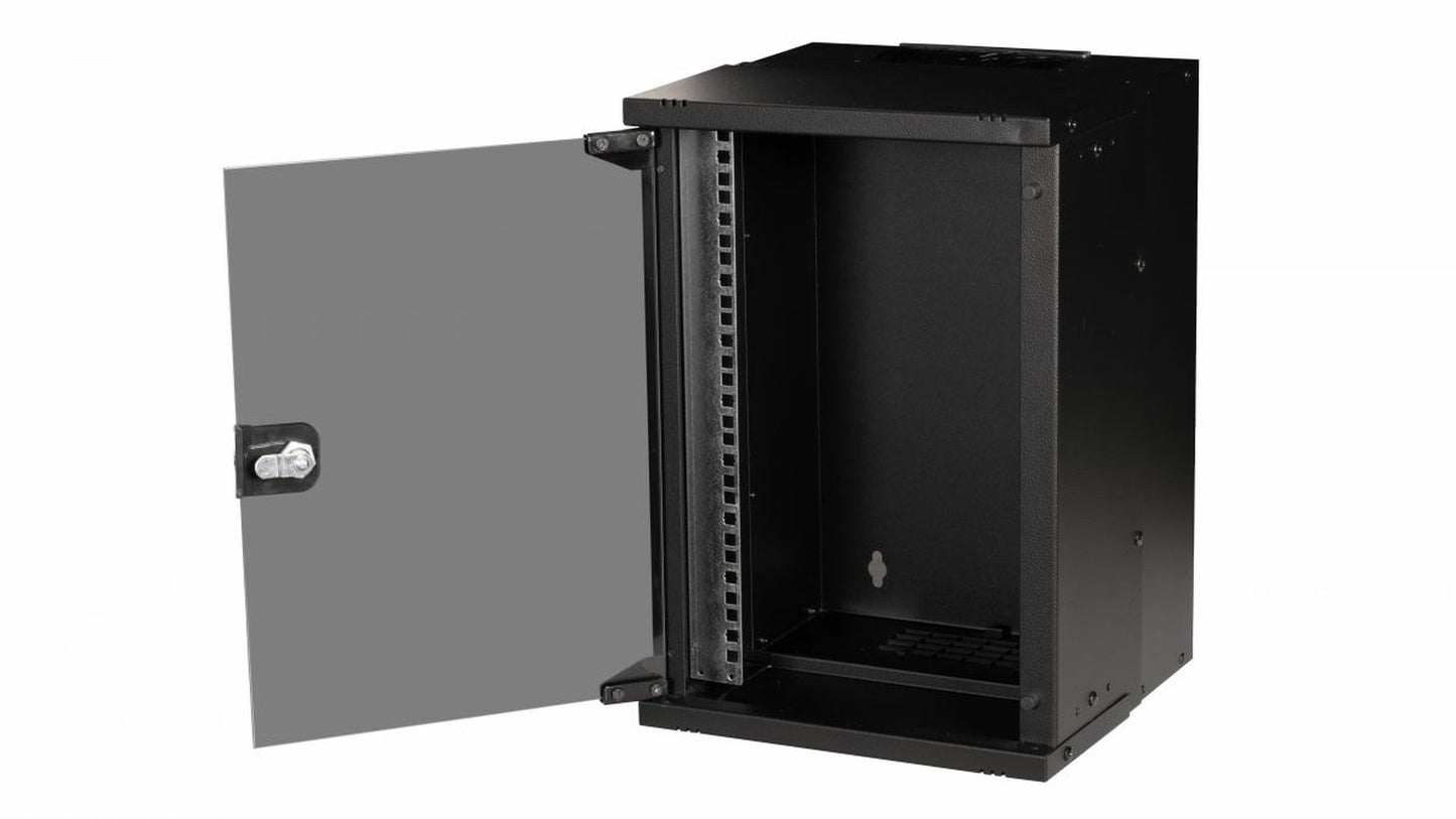 Equip 10" Wandgehäuse Glastür Eco 300x300mm 9U schwarz - 10" - Gehäuse