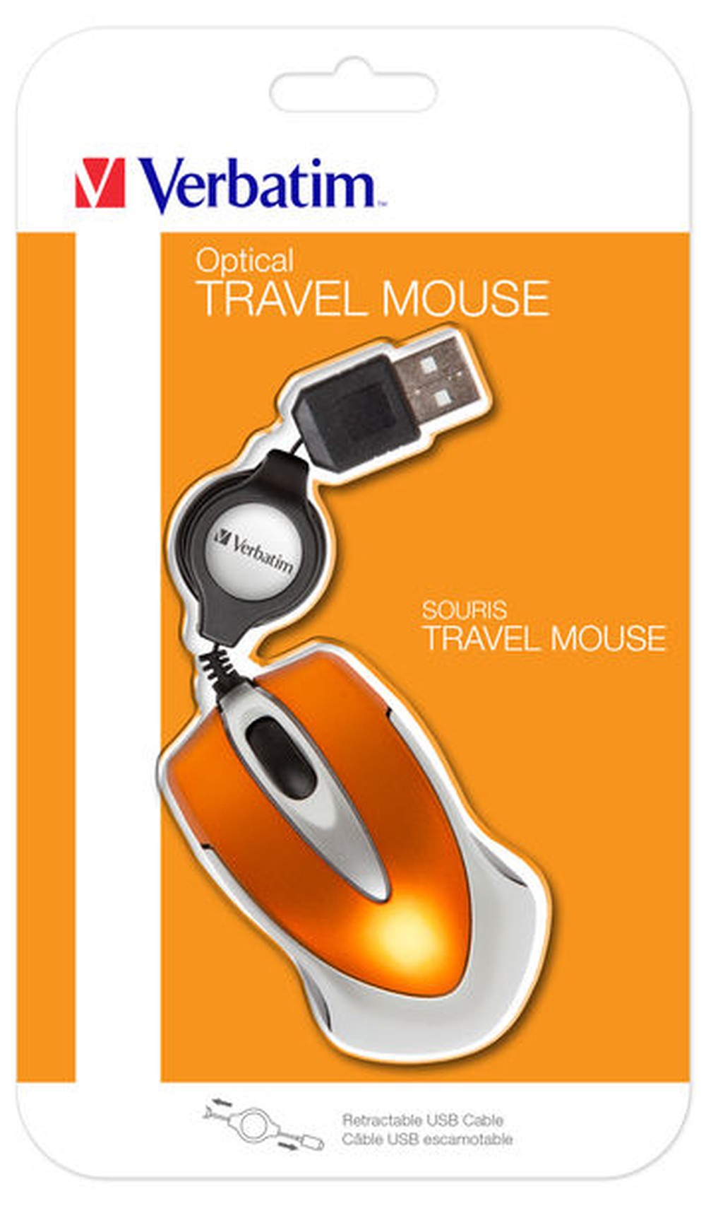 Verbatim Go Mini - Optisch - USB Typ - A - 1000 DPI - Orange - Maus