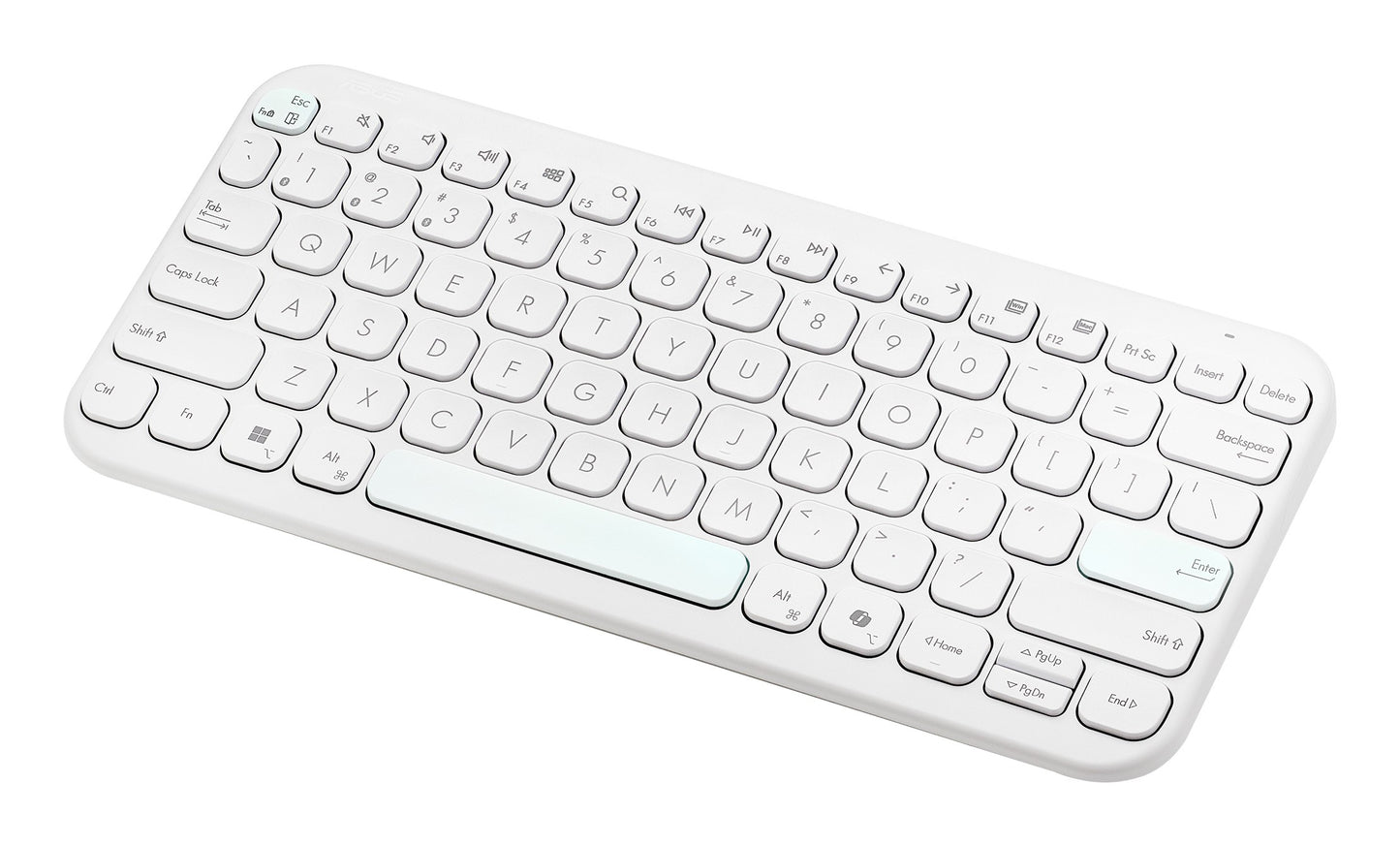 ASUS Marshmallow Tastatur Kw100 weiß - 84 Tasten - Tastatur