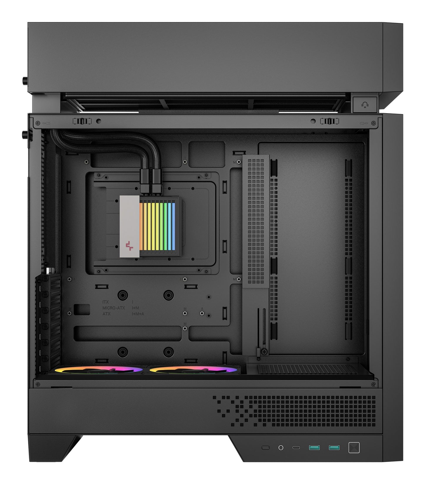 Deepcool Midi Cl6600 360mm AIO Black - Gehäuse