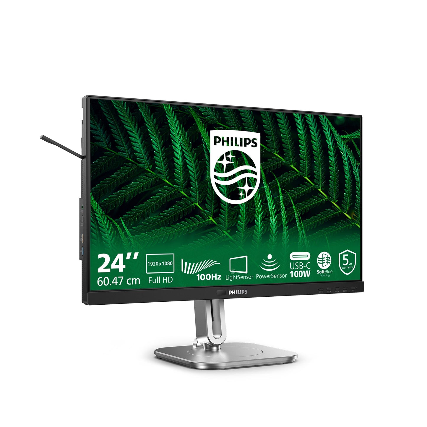 Philips 24" 24B2G5301 FHD/DP/HDMI/VGA/USB - C/Speaker/IPS - 60,5 cm - Monitor