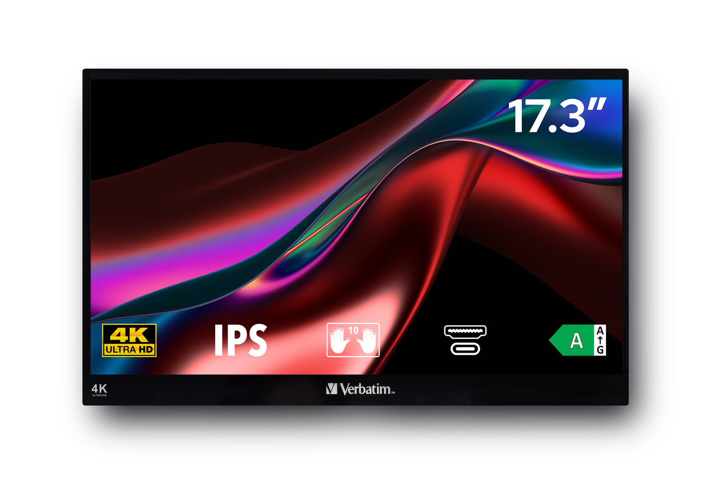 Verbatim PMT - 17 - 4k Portable Touchscreen Monitor 1 - 43,9 cm - Monitor
