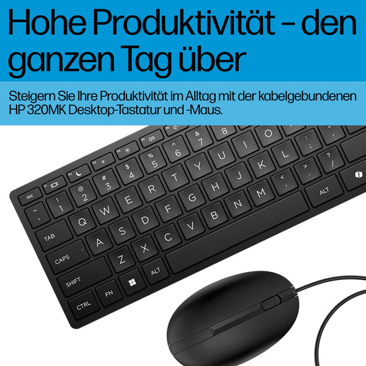 HP Desktop 320MK - und - Maus - Set - full - QWERTZ - Tastatur